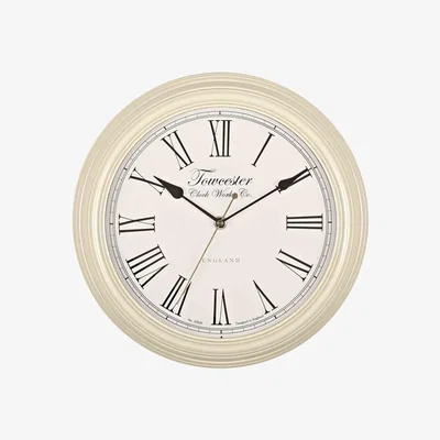 Downtown Redbourn Cream Wall Clock