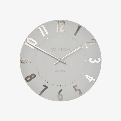 Downtown Thomas Kent Silver Cloud Wall Clock
