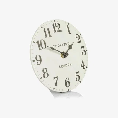 Downtown Thomas Kent Arabic Limestone 6In Mantel Clock