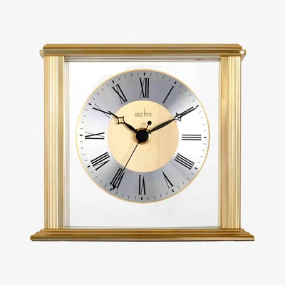 Downtown Acctim Hamilton Brass Effect Mantel Clock