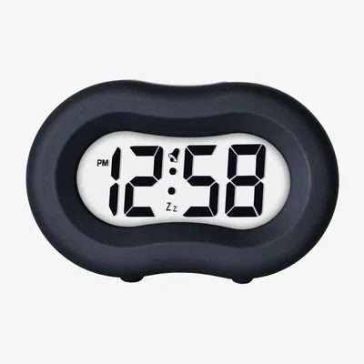 Downtown Vierra Liquorice Black Alarm Clock