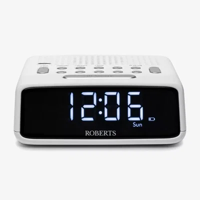 Downtown Roberts ORTUSFMW Ortus FM Alarm Clock Radio - White