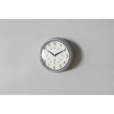 Perch and Parrow Tate Wall Clock in Grey