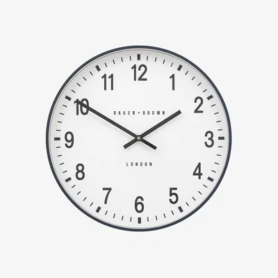 Perch and Parrow Dorian Wall Clock in Grey
