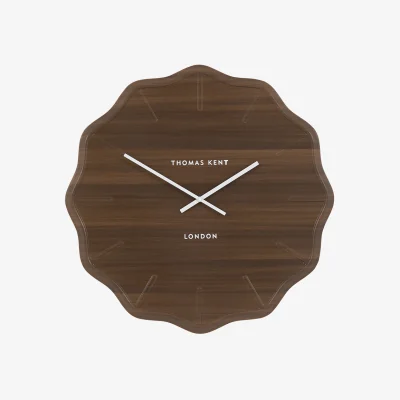 Perch and Parrow Axel Clock in Dark Cedar