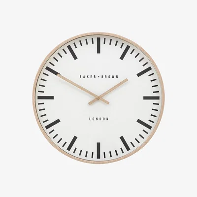 Perch and Parrow Otto Clock in Oak