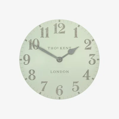 Perch and Parrow Wren Wall Clock in Green, Large