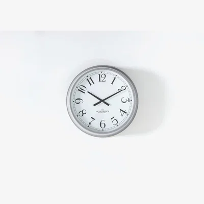 Perch and Parrow Mina Wall Clock in Grey