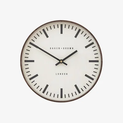 Perch and Parrow Vincent Clock in Walnut