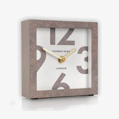Perch and Parrow Mika Mantel Clock in Pink