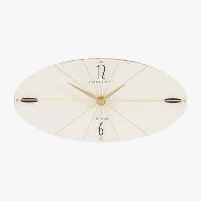 Perch and Parrow Tempo Mantel Clock in Dark Walnut, Large