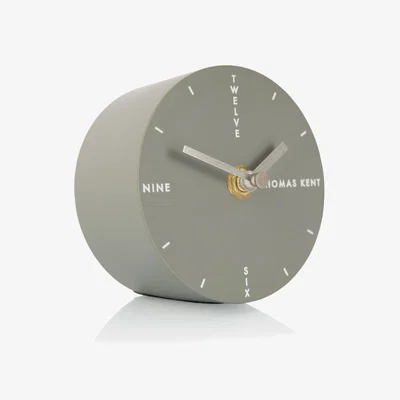 Perch and Parrow Axel Mantel Clock in Grey