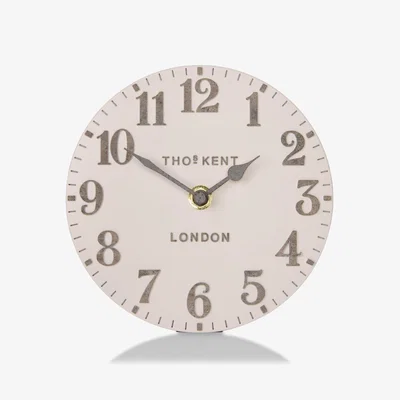 Perch and Parrow Wren Mantel Clock in Pink
