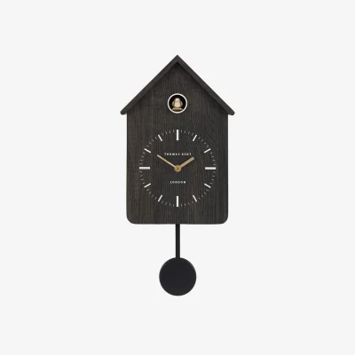 Perch and Parrow Loki Cuckoo Clock in Charcoal
