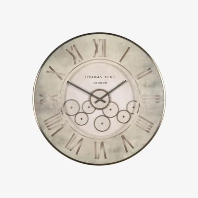 Perch and Parrow Remus Wall Clock in Stone, Large