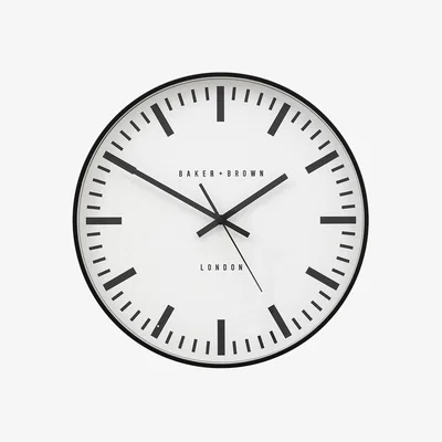 Perch and Parrow Otto Clock in Black