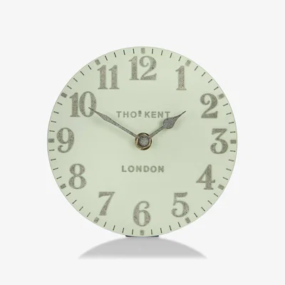 Perch and Parrow Wren Mantel Clock in Green