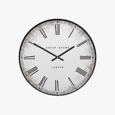 Perch and Parrow Clara Wall Clock in Black