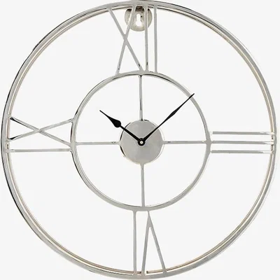 Pagazzi Double Framed Silver Wall Clock