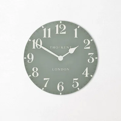 Pagazzi Thomas Kent 20" Arabic Wall Clock Seagrass