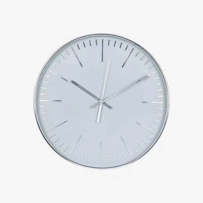 Pagazzi Round Wall Clock Silver