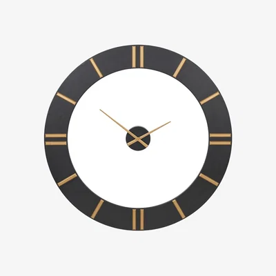 Pagazzi Open Black and Gold Wall Clock