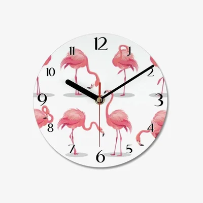 The Range Flamingo Wall Clock - Pink