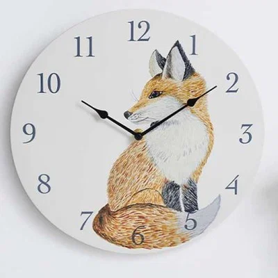 The Range Fox Wall Clock  - Cream