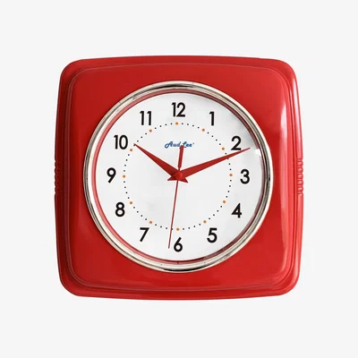 The Range Retro Wall Clock - Red