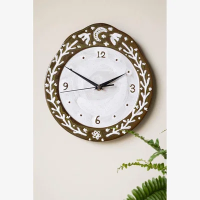 Rockett St George Folk Birds Ceramic Clock