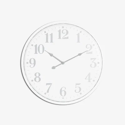 The Range Classic Timepiece Aubrey Wall Clock  - White