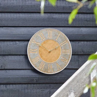 The Range Garden Horus Wall Clock - Grey,Brown