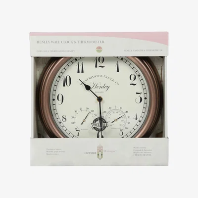The Range Henley Wall Clock and Thermometer