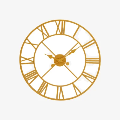 The Range Vitus 56cm Dia Gold Finish Wall Clock - Gold