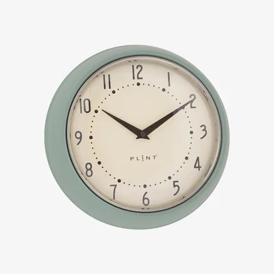 The Range Plint Scandinavian Style Wall Clock - Leaf Green
