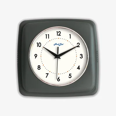 The Range Retro Wall Clock - Dark Grey