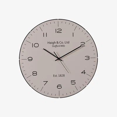 The Range Dome Glass Wall Clock - Cream