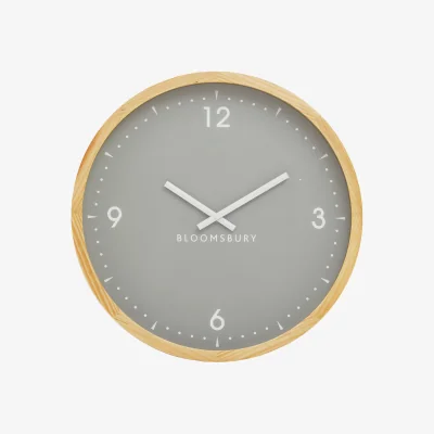 The Range Vitus 50cm Dia Grey Wall Clock - Grey