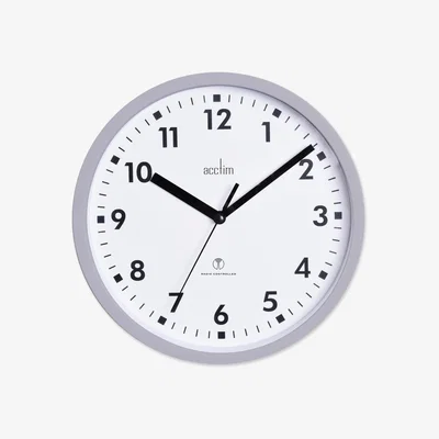 The Range Nardo Radio Controlled Wall Clock Mist - Grey