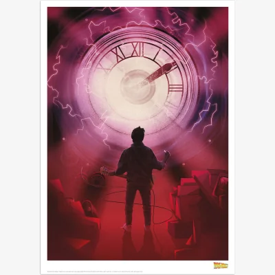 The Range Back to the Future Clock Tower Limited Edition Art Print - Multi