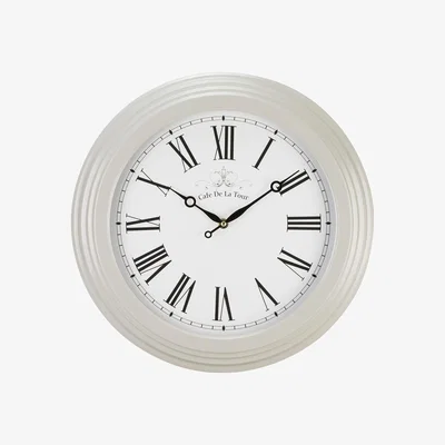 The Range Cafe De La Tour Clock - Pebble