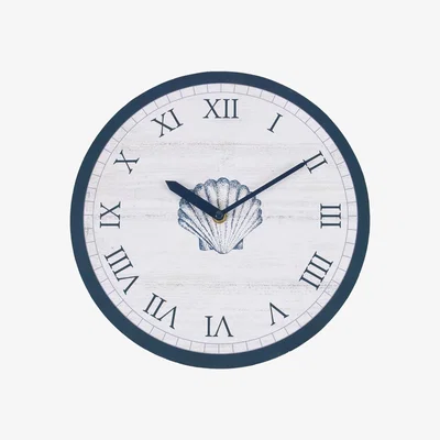 The Range Sea Shell Wall Clock  - Blue