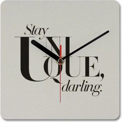 The Range Inspiration Quote Wall Clock - Grey
