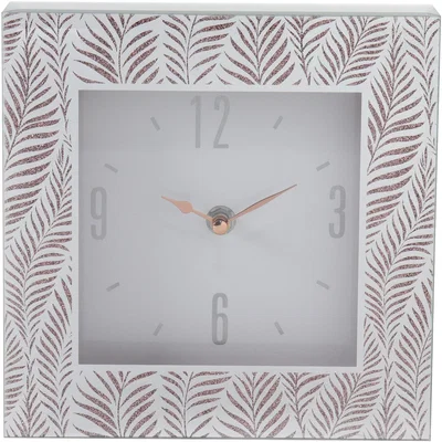 The Range Sparkle Leaf Mirror Clock