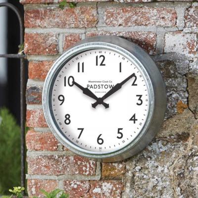The Range Outdoor Padstow Wall Clock - Silver