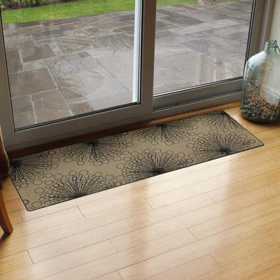 The Range JVL Elegance Runner Mat, Dandelion Clock - Beige