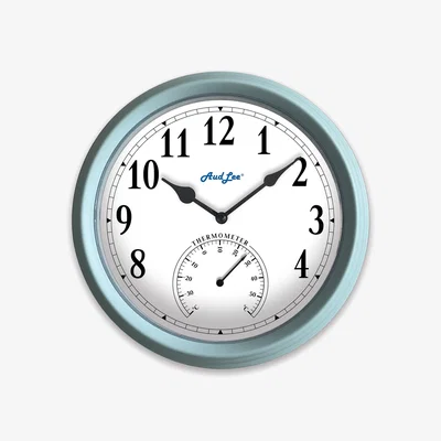 The Range Pololio Wall Clock with Thermometer - Pastel Blue