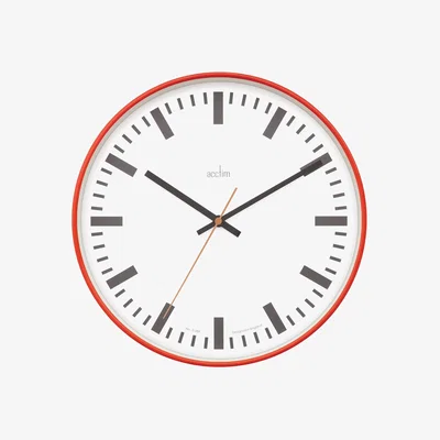 The Range Victor Wall Clock Jam - Red