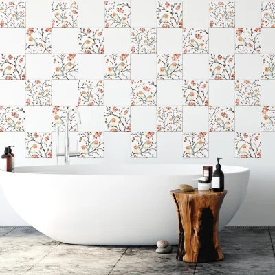 The Range Walplus Wall Tiles Stickers - Amber / 15.5cm / 15cm / 24