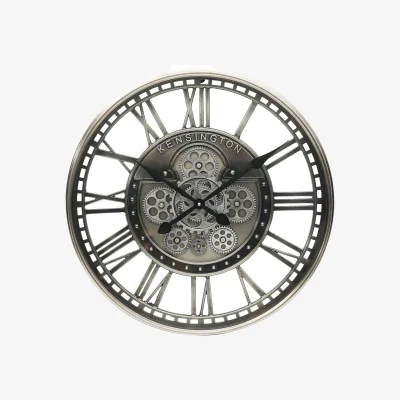 The Range Metal Wall Clock - Nickel